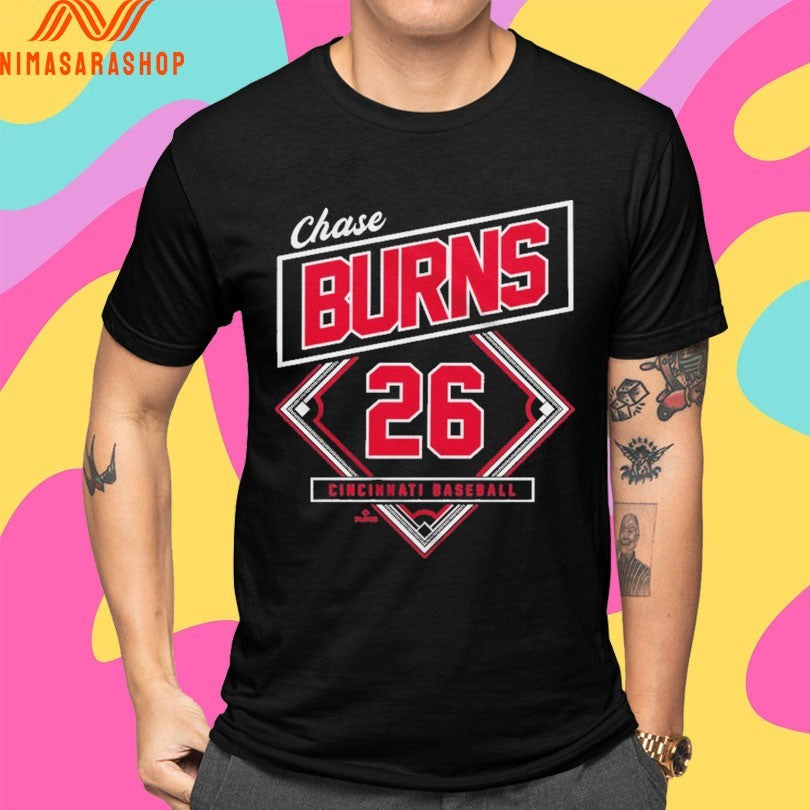 Chase Burns 26 Cincinnati Baseball Classic Diamond Shirts