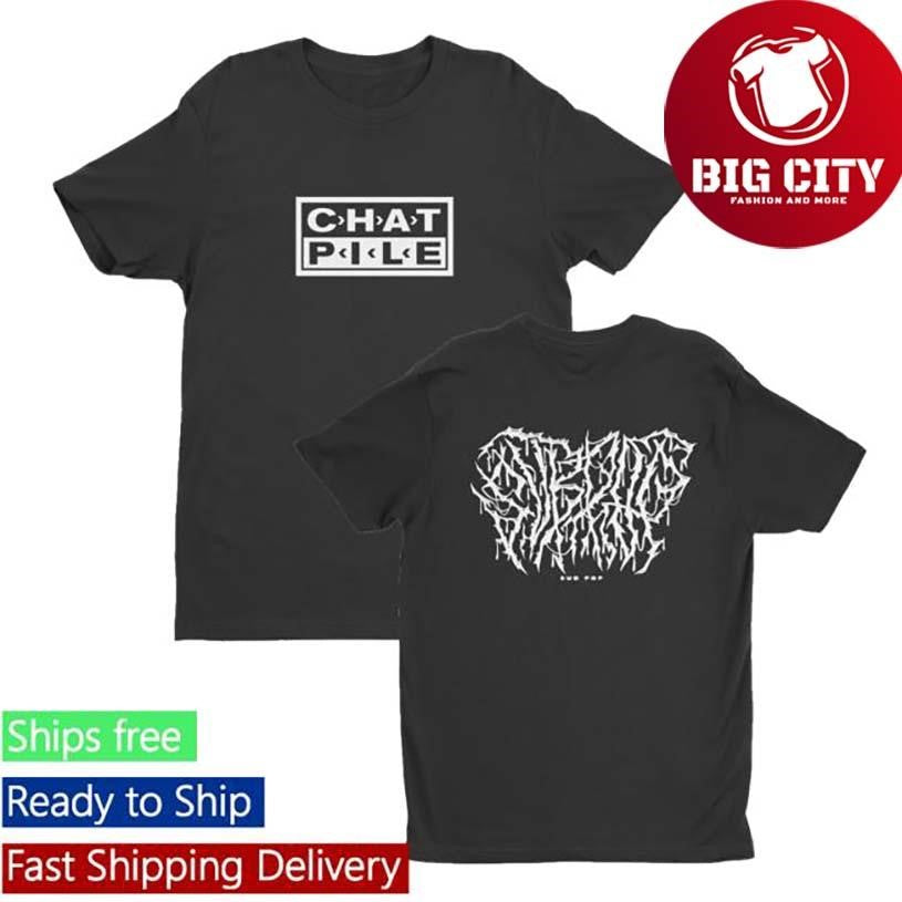 Chat Pile Masks Sifting Black Two Sided Shirt