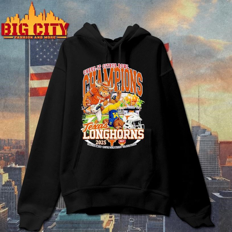Cheez it Citrus Bowl Champions 2025 Texas Longhorns Shirt