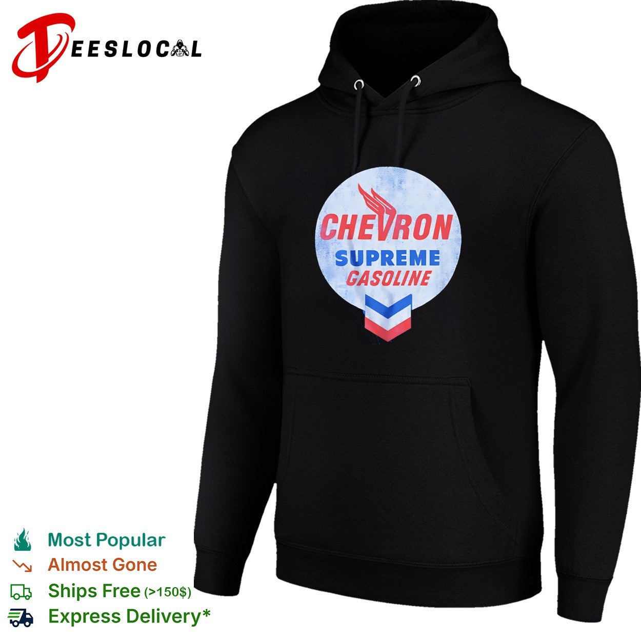 Chevron Supreme gasoline logo Chevron wing design retro brand fuel petrol shirt