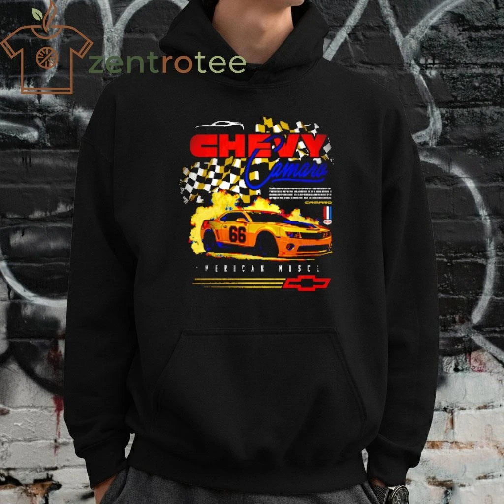 Chevy Camaro 5th Gen Faded Chevrolet Race Car tee