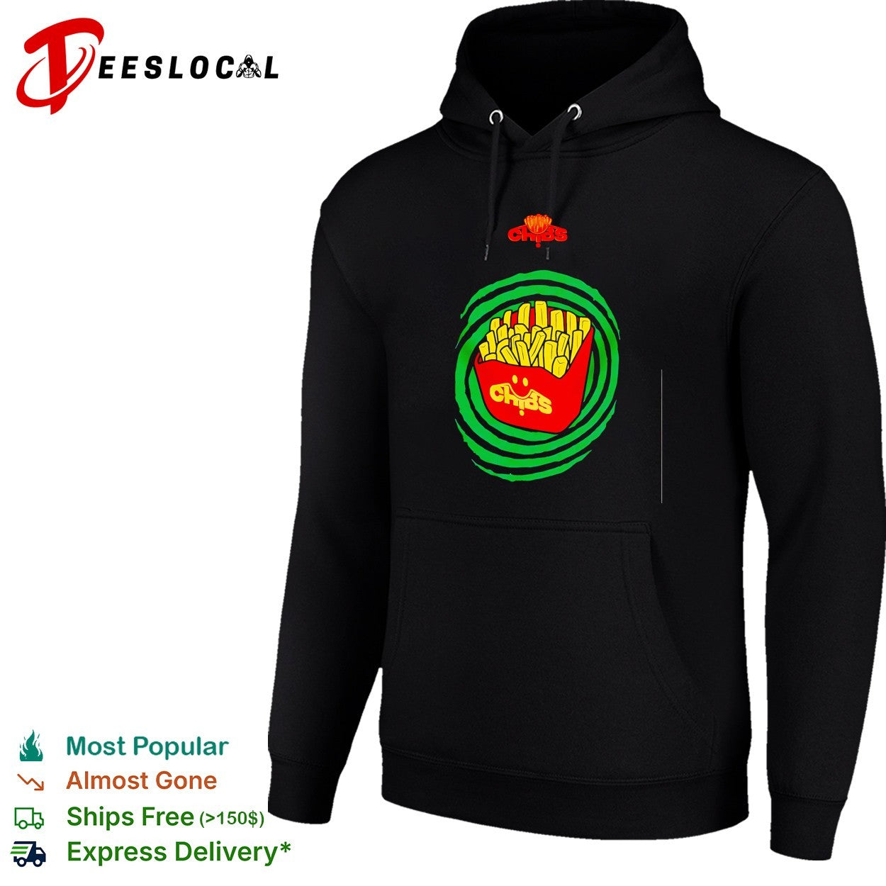 Chibs french fries food aesthetic shirt