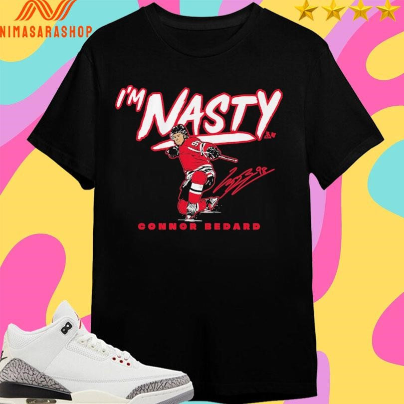 Chicago Blackhawks Connor Bedard I’m Nasty Signature Shirts