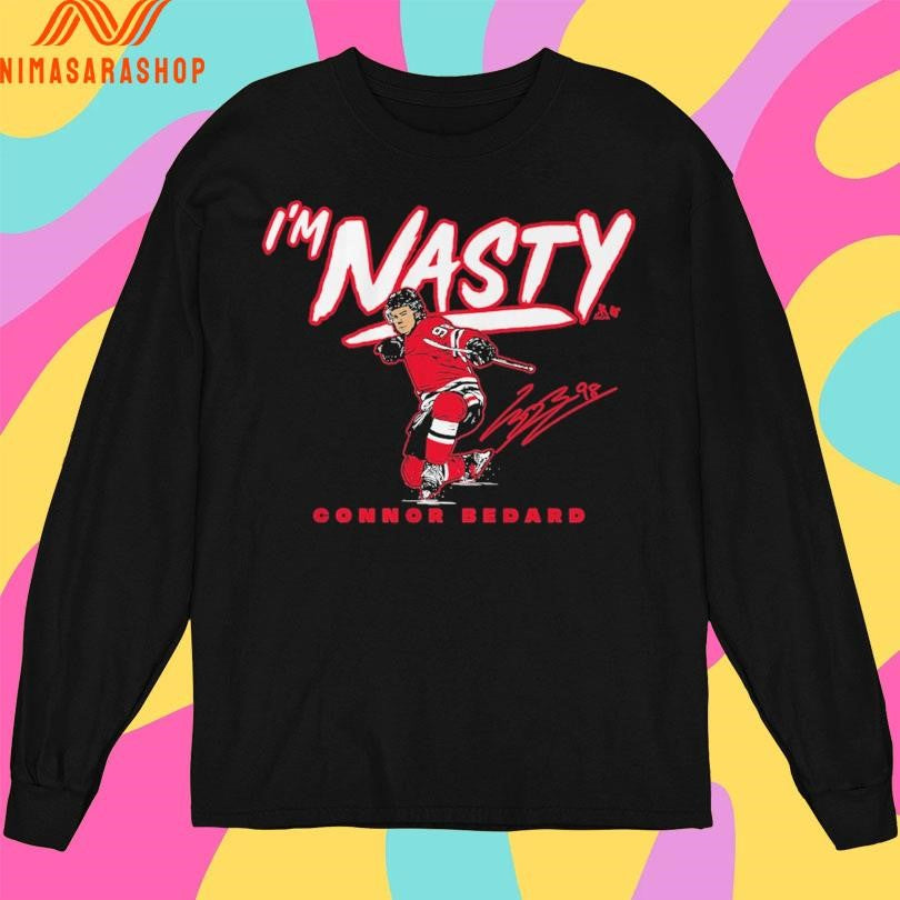 Chicago Blackhawks Connor Bedard I’m Nasty Signature Shirts