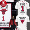 Chicago Bulls Derrick Rose x Legend Tribute Night 2026 Two Sided Shirt