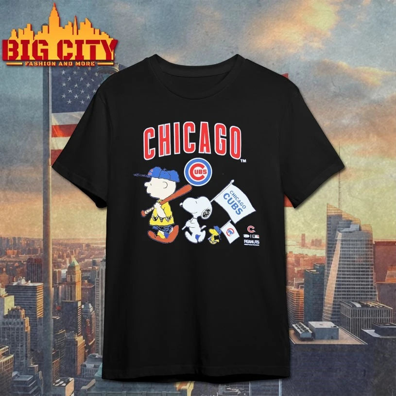Chicago Cubs Toddler Peanuts Flag shirt