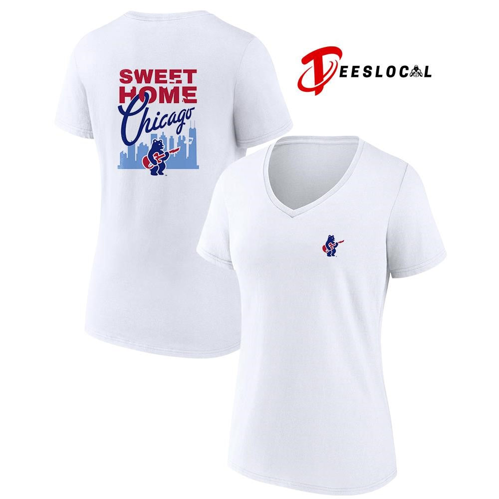 Chicago Cubs sweet home Chicago city skyline silhouette shirt