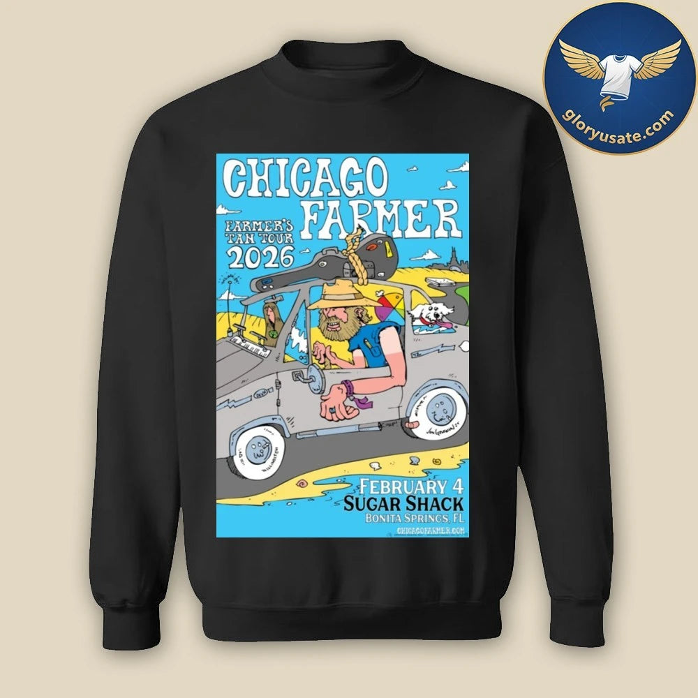 Chicago Farmer Feb 4 2026 Sugarshack Downtown Bonita Springs FL Poster Shirt