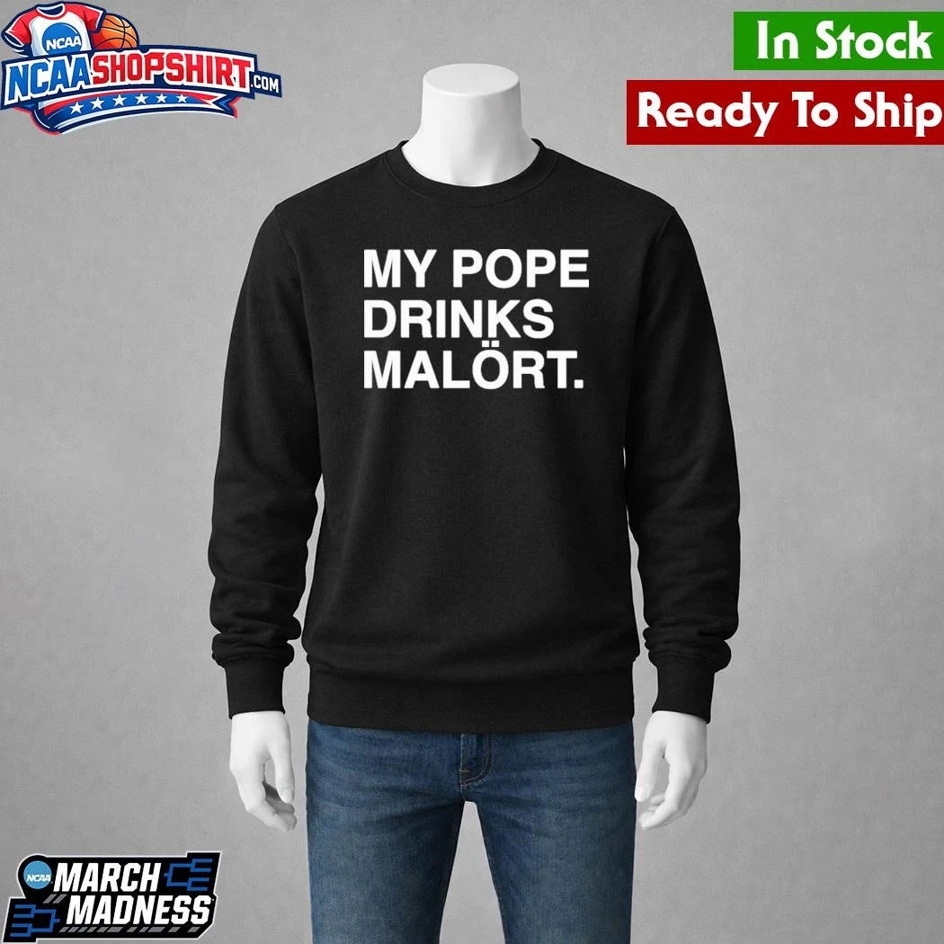Chicago Happy 312 Day My Pope Drinks Malort Shirt