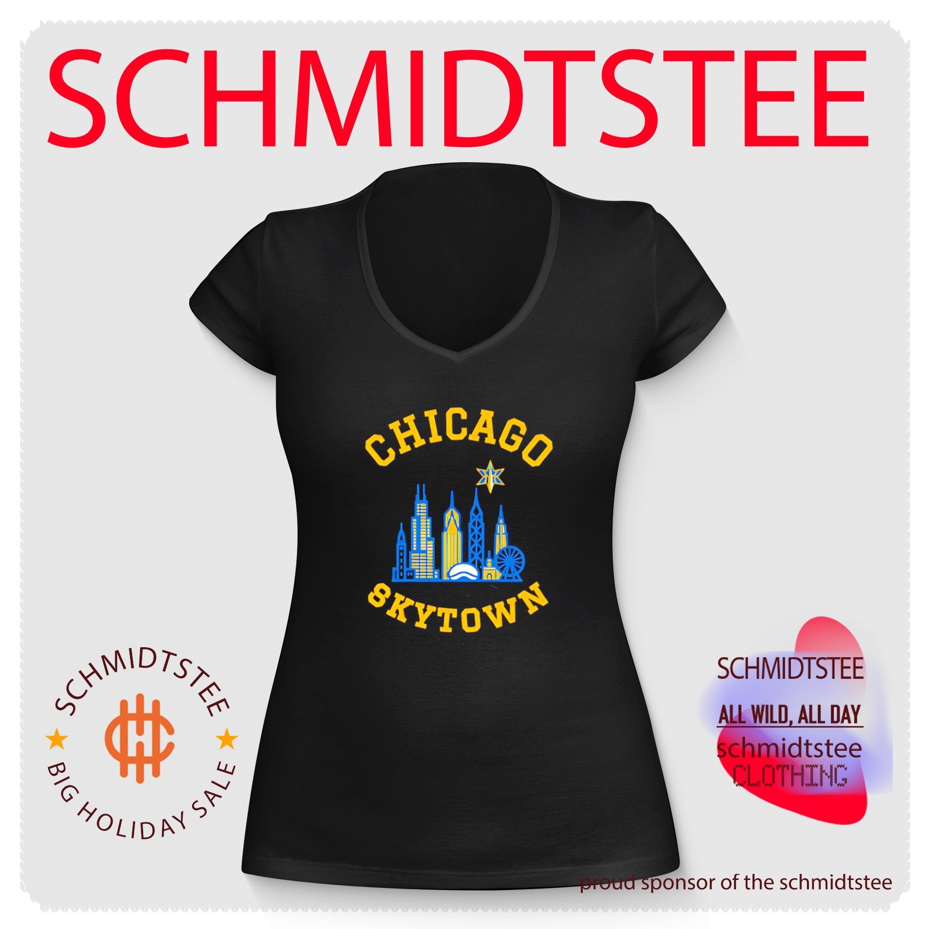 Chicago Skytown Skyline WNBA Basketball shirt