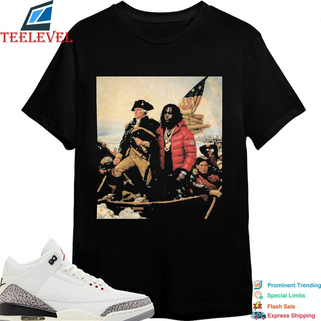 Chief Keef X George Washington Independence Day T-shirts