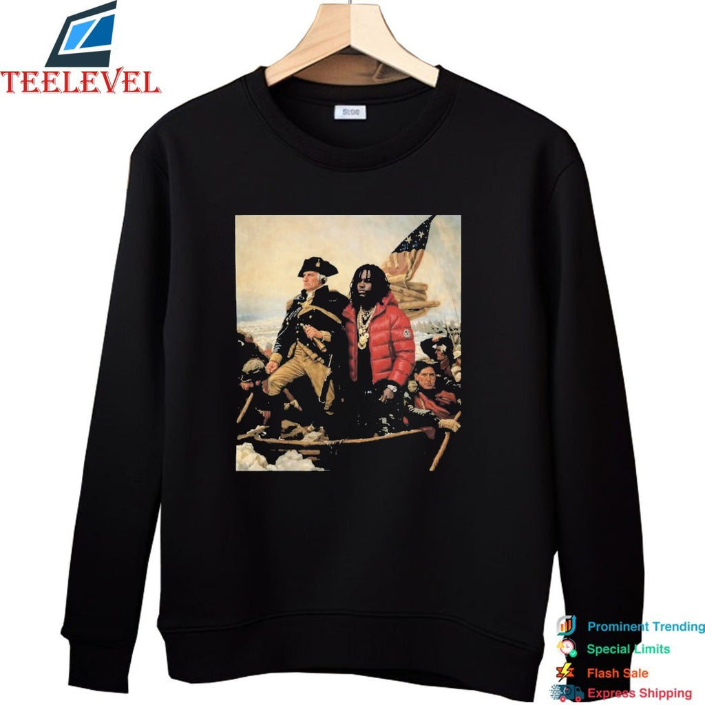 Chief Keef X George Washington Independence Day T-shirts