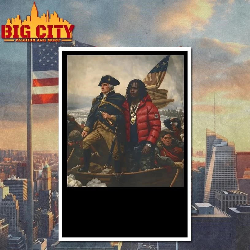 Chief Keef X Washington Crossing The Delaware Parody Shirt