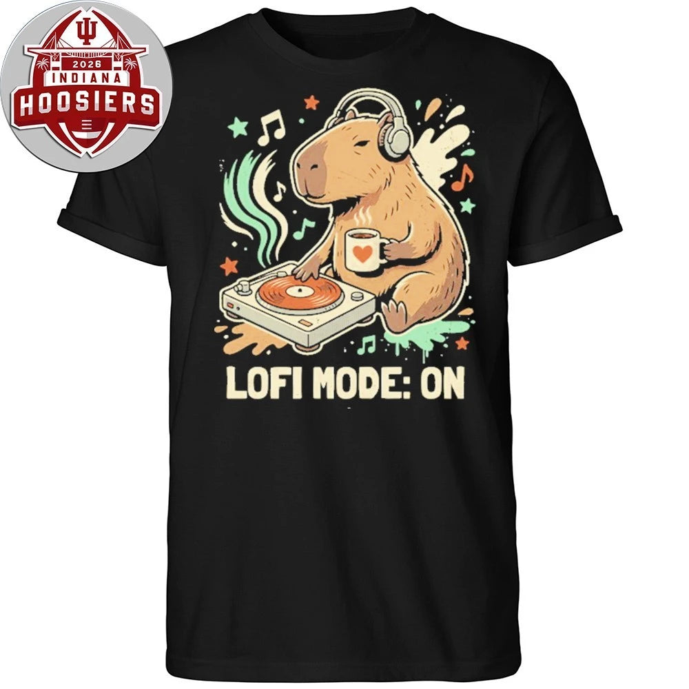 Chill Capybara DJ Retro Aesthetic Shirt