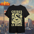 Chinga La Migra Snake graphic shirt