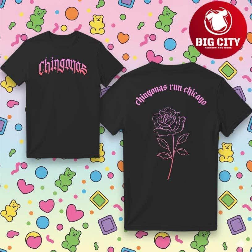 Chingonas Run Chicago Two Sided Shirt