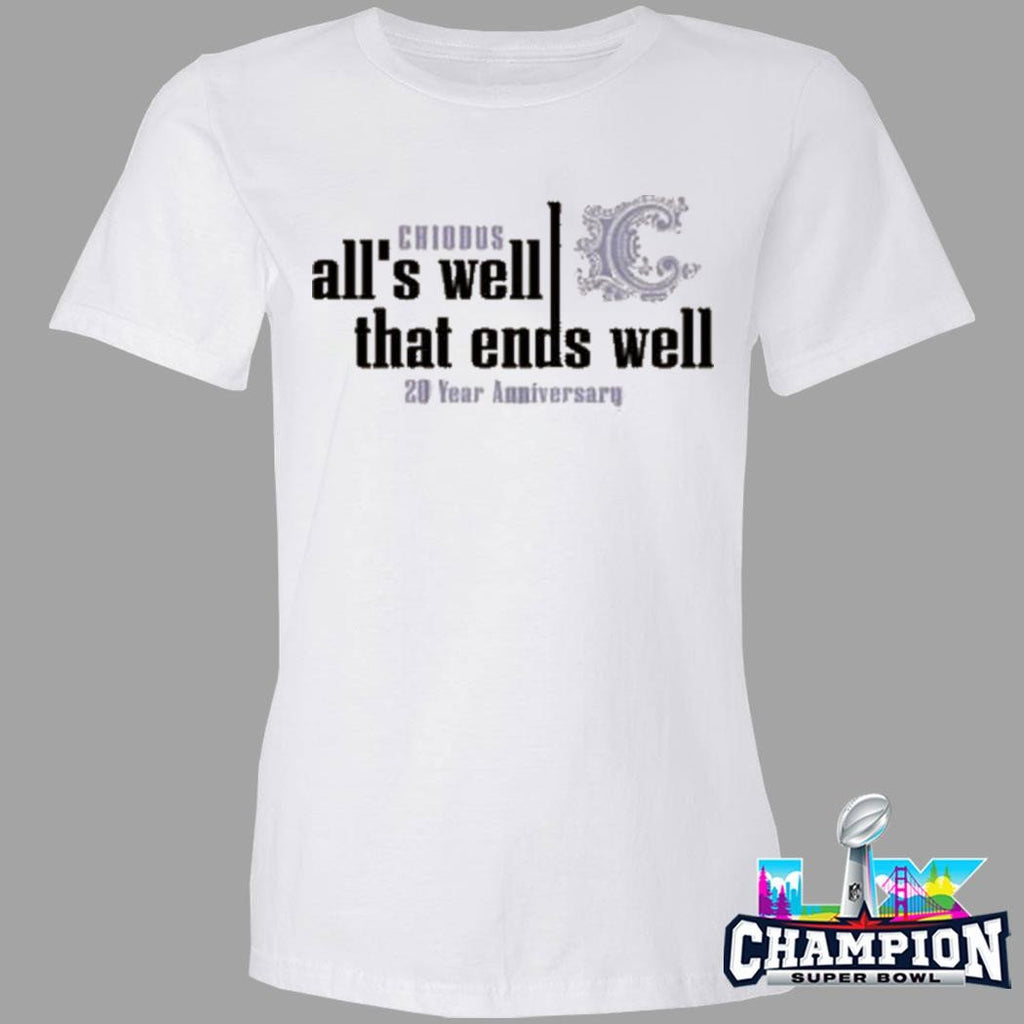 Chiodos All’s Well That Ends Well 20 Year Anniversary Shirt