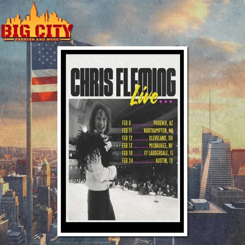 Chris Fleming February 2026 Tour Poster shirt