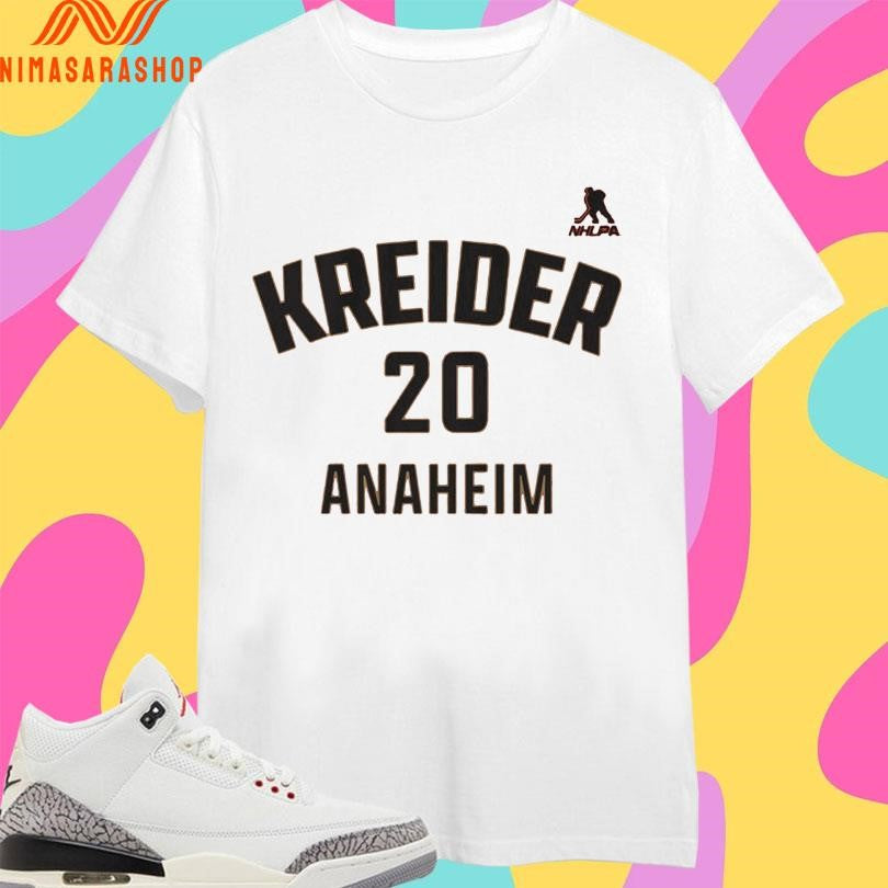 Chris Kreider 20 Anaheim Ducks Shirts