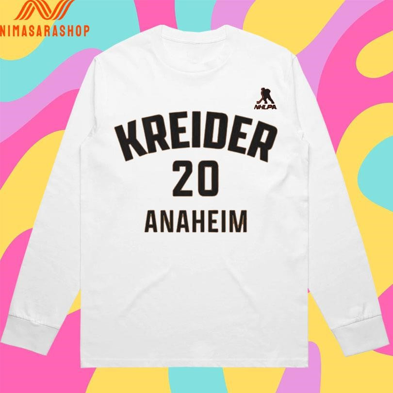 Chris Kreider 20 Anaheim Ducks Shirts