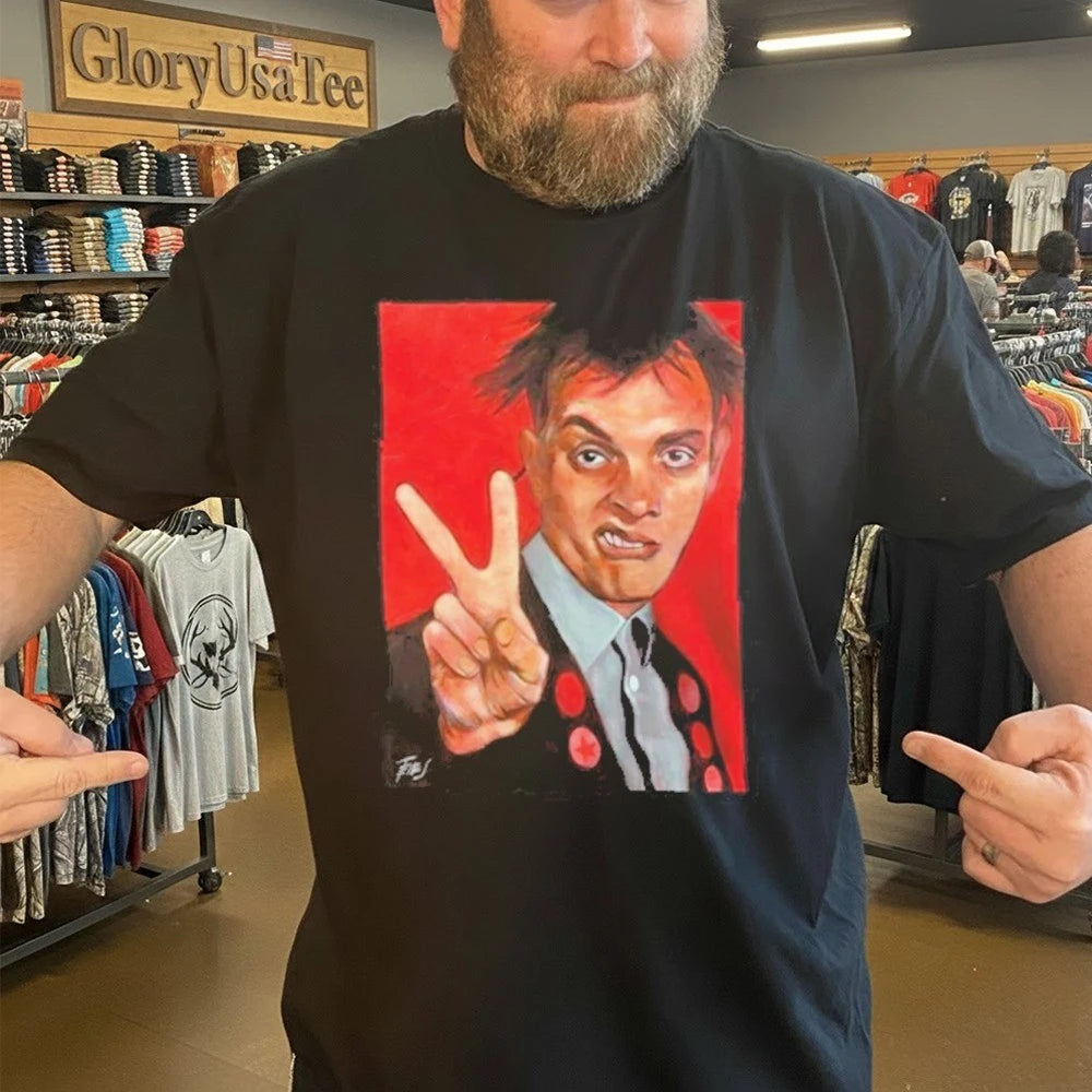 Chris Robinson Wearing Rick Young Ones Shirt