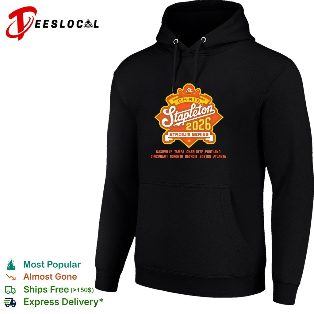 Chris Stapleton 2026 stadium series tour cities shirt