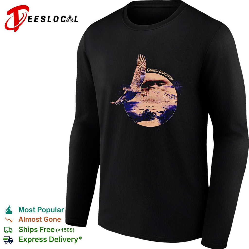 Chris Stapleton Eagle Landscape flying retro shirt