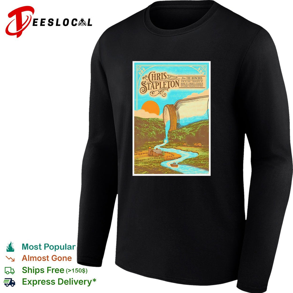 Chris Stapleton From the Benches Charlotte waterfall poster shirt
