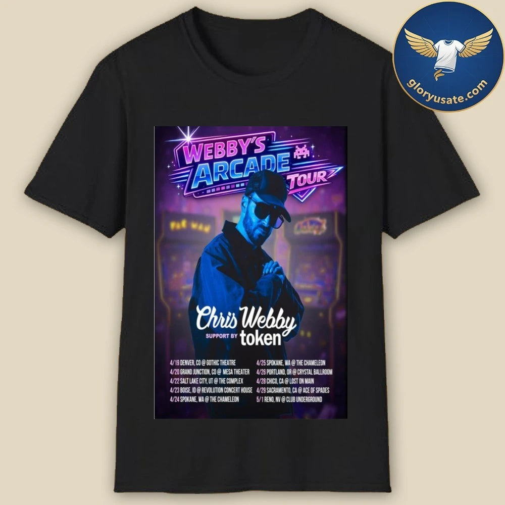 Chris Webby The Webby’s Arcade Tour 2026 Poster Shirt