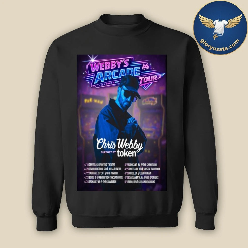 Chris Webby The Webby’s Arcade Tour 2026 Poster Shirt