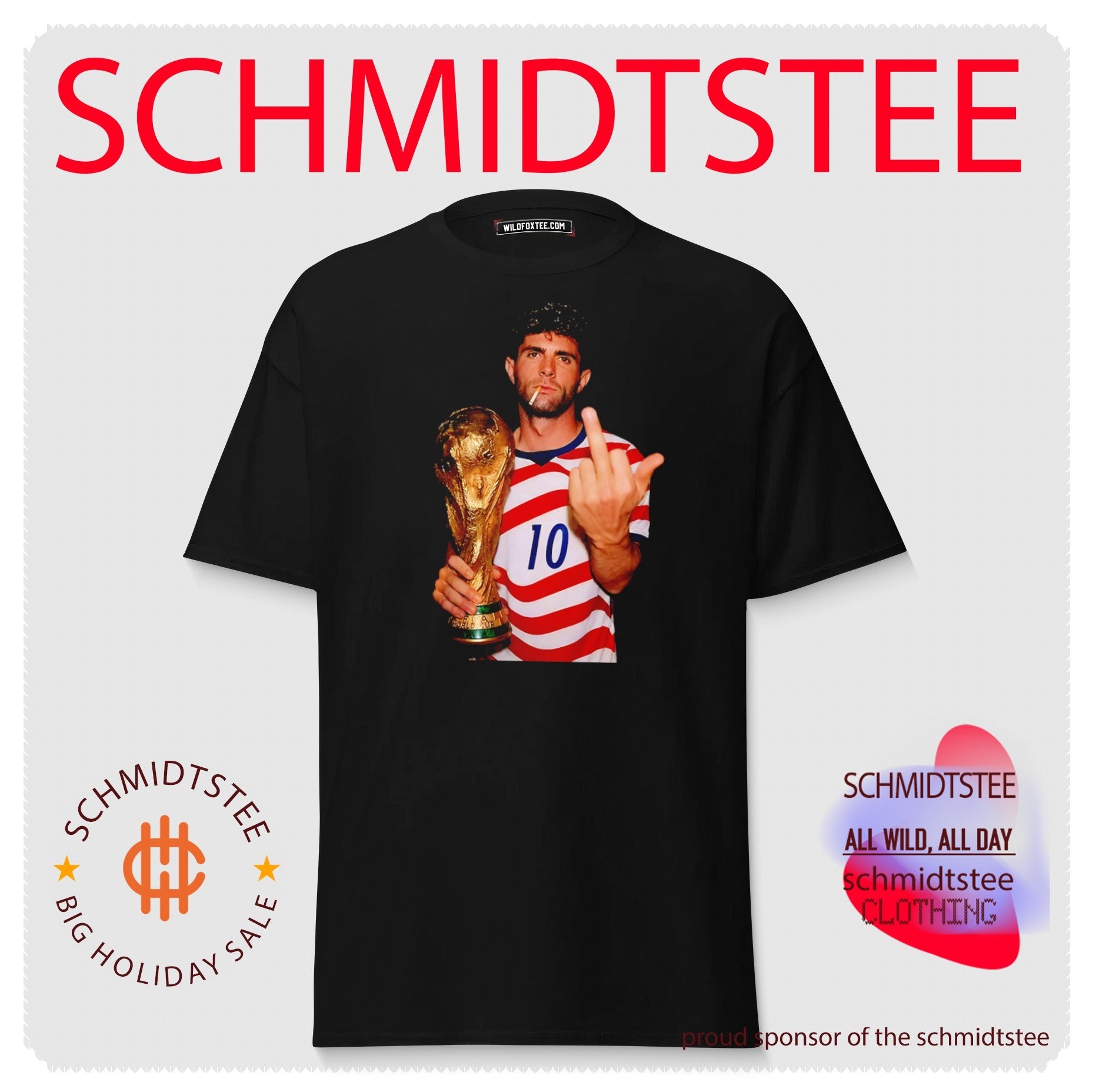 Christian Pulisic USMNT World Cup Champion middle finger shirt