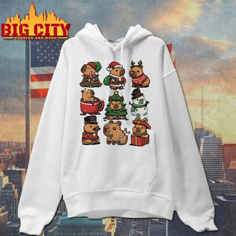 Christmas 9 Capybaras cute shirt