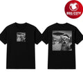 Christmas Cat Selfie With Alien UFO Funny Two Sided Shirt