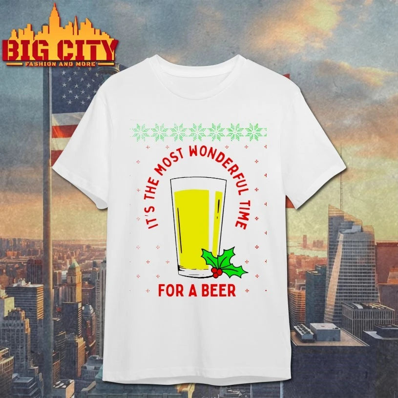 Christmas It’s The Most Wonderful Time For A Beer Ugly christmas shirt