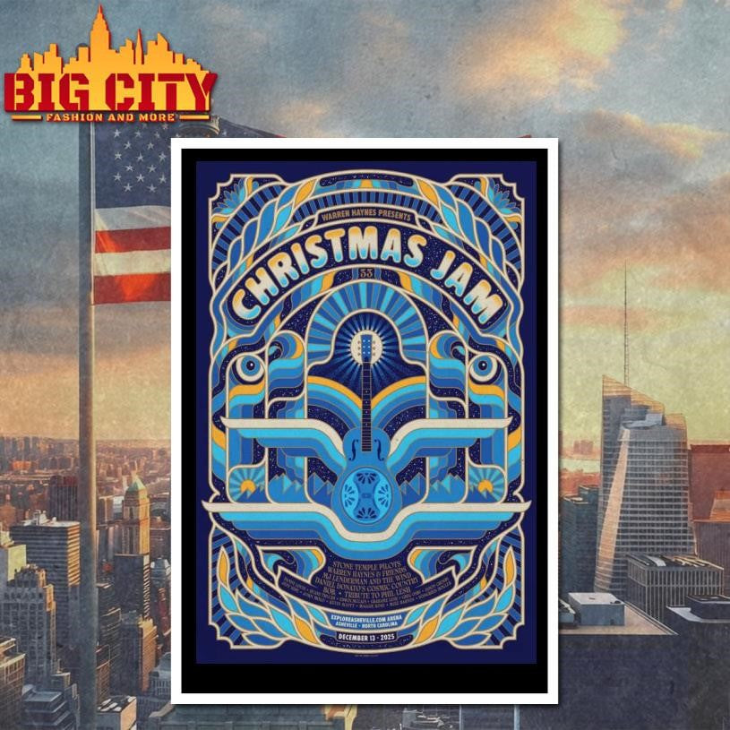 Christmas Jam Dec 13 2025 ExploreAsheville.com Arena Asheville NC Poster Shirt