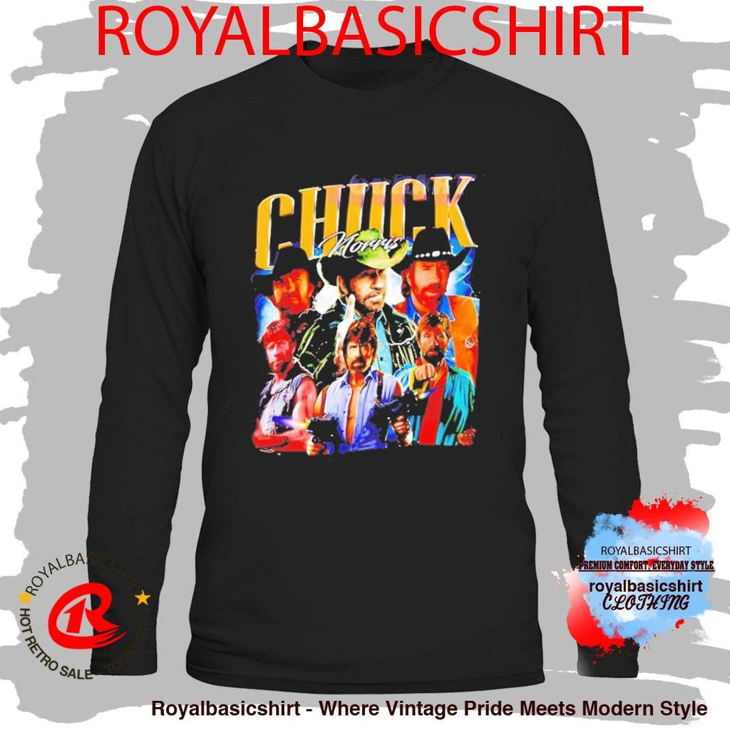 Chuck Norris Actor Movie Television Series Vintage Retro Bootleg Graphic Shirt