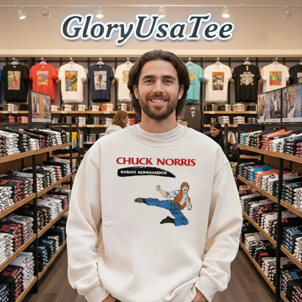 Chuck Norris Karate Kommandos Retro 80s Cartoon Shirt