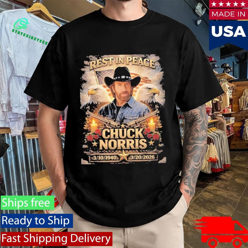 Chuck Norris Rest in Peace RIP Shirt