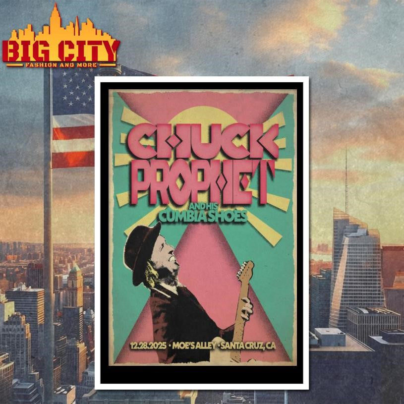 Chuck Prophet Dec 28 2025 Moe’s Alley in Santa Cruz CA Poster Shirt