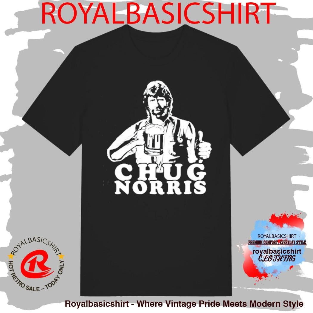 Chug Norris Cool Drinking Beer Shirt