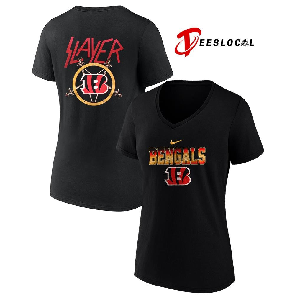 Cincinnati Bengals x Slayer logo shirt