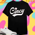 Cincy Baseball Script Shirts