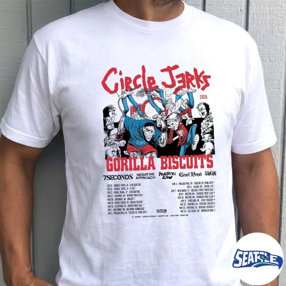 Circle Jerks And Gorilla Biscuits Tour Dates In Japan And The United States For February And May 2026 shirt