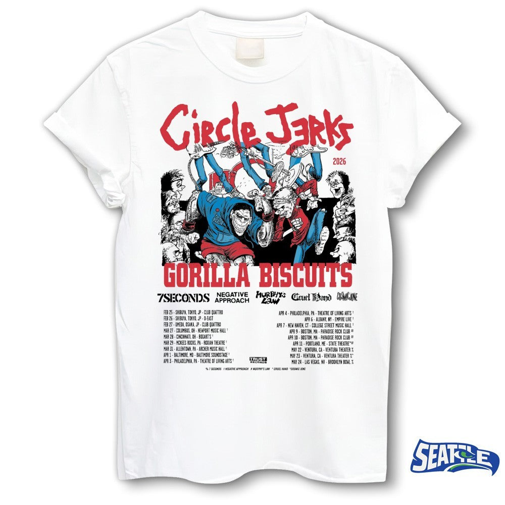 Circle Jerks And Gorilla Biscuits Tour Dates In Japan And The United States For February And May 2026 shirt