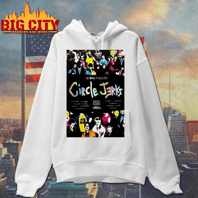 Circle Jerks Group Sex 45 Year Tour Poster shirt