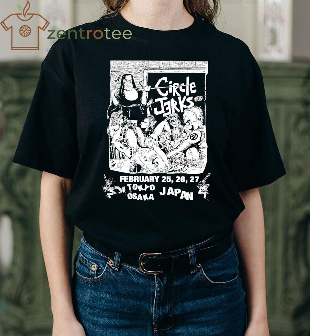 Circle Jerks Japan Tour 2026 Merch Classroom Mineral Wash tee