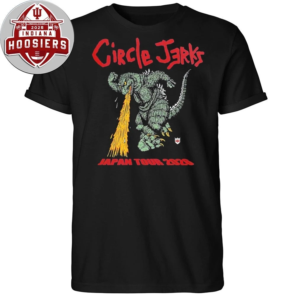 Circle Jerks Japan Tour 2026 Merch Godzilla With Dates Shirts
