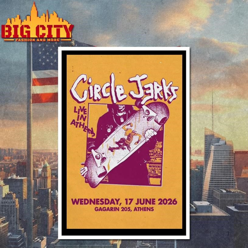 Circle Jerks Jun 17 2026 In Athens Poster Shirt