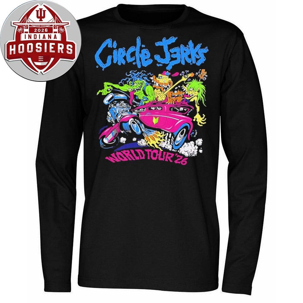 Circle Jerks Pizza Hot Rod 2026 World Tour Merch Shirts
