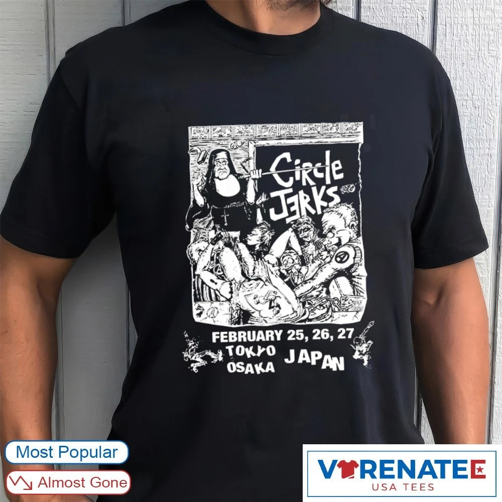 Circle Jerks Tokyo Osaka Japan Tour 2026 February 25-27 Classroom shirt